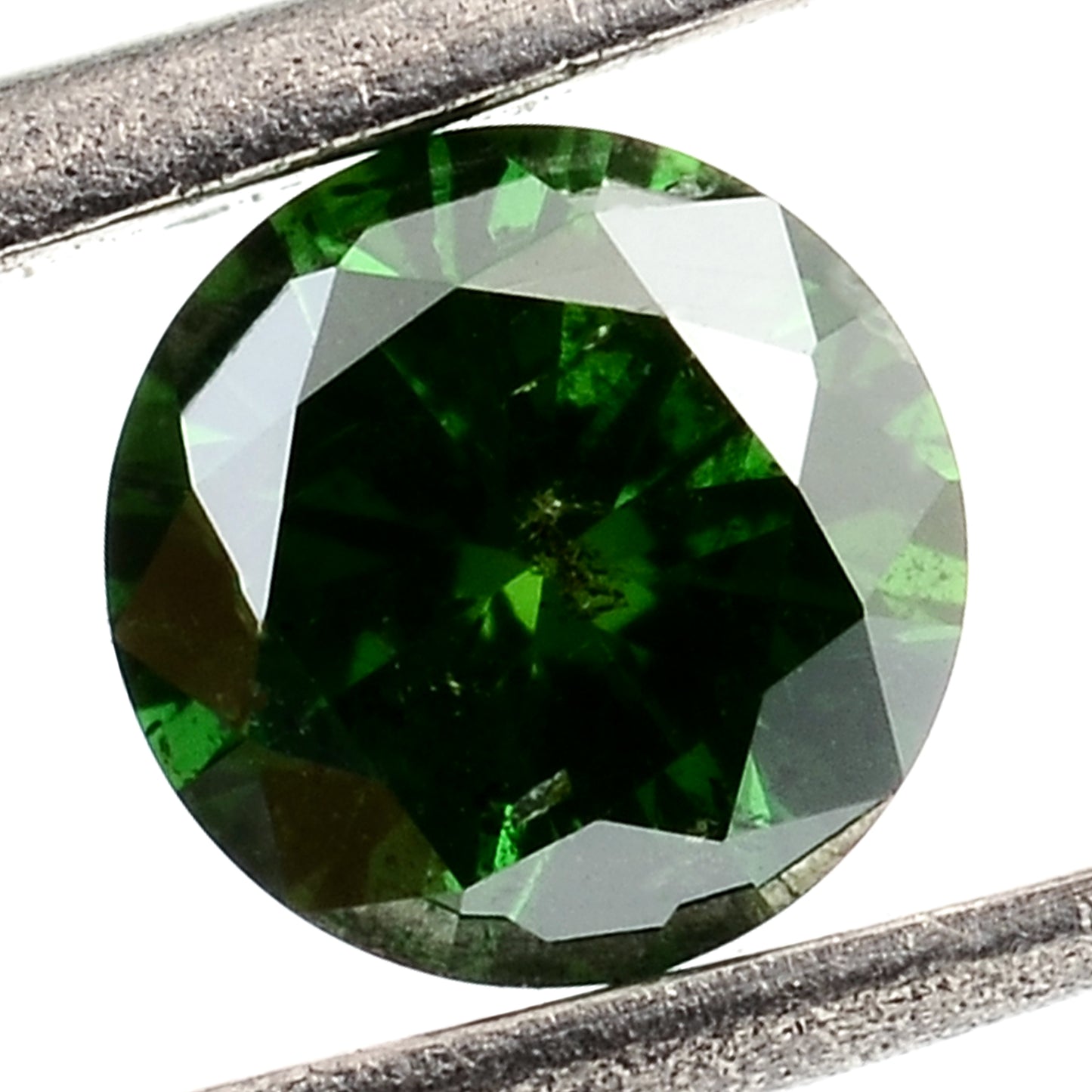 0.66 Green Diamond Round Loose Gemstone