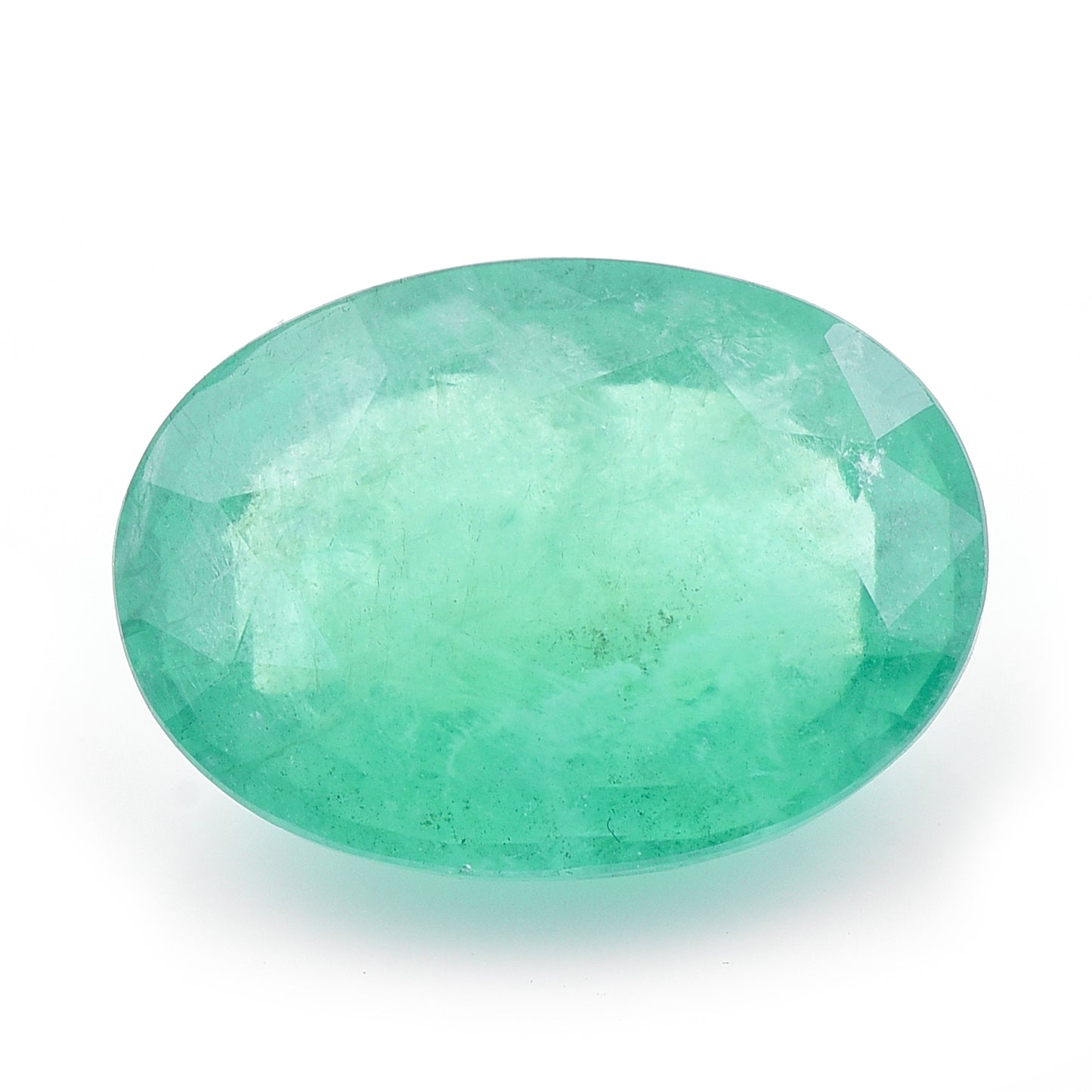 7.94 Natural Beryl Emerald Oval Mixed Cut Gemstone