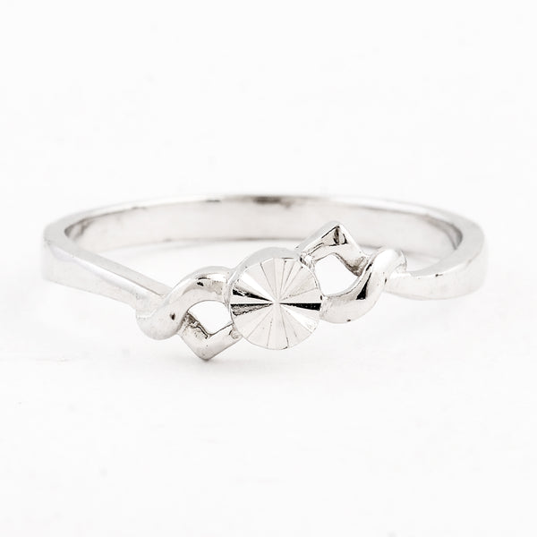 0.00 Ct Plain 925 Sterling Silver Ring