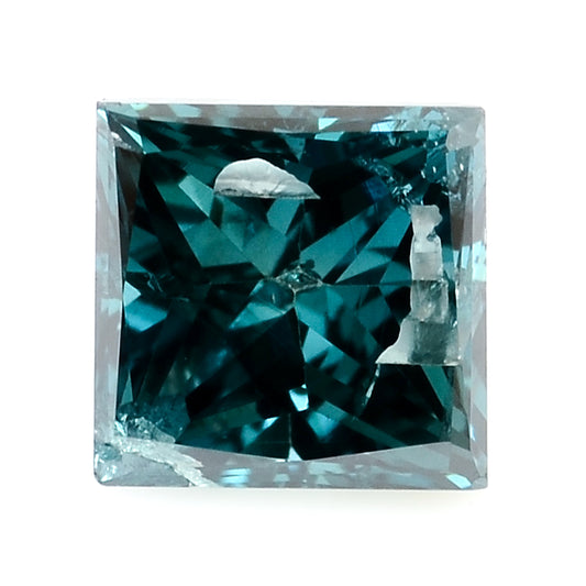 0.32 Blue Diamond Sqaure Loose Gemstone