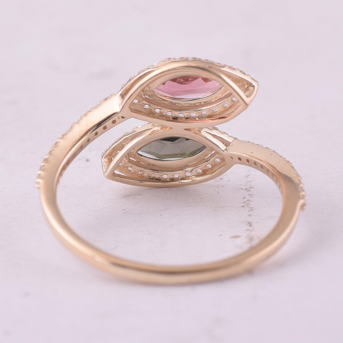1.13 Ct Marquise Tourmaline 9K Gold Ring