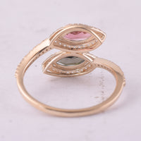 1.13 Ct Marquise Tourmaline 9K Gold Ring