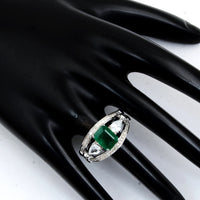 3.63 Carats Emerald 14K Gold Ring