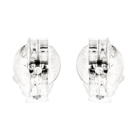 0.39 Ct Round Diamond 925 Silver Earrings
