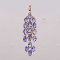 2.32 Ct Oval Tanzanite 14K Gold Pendant