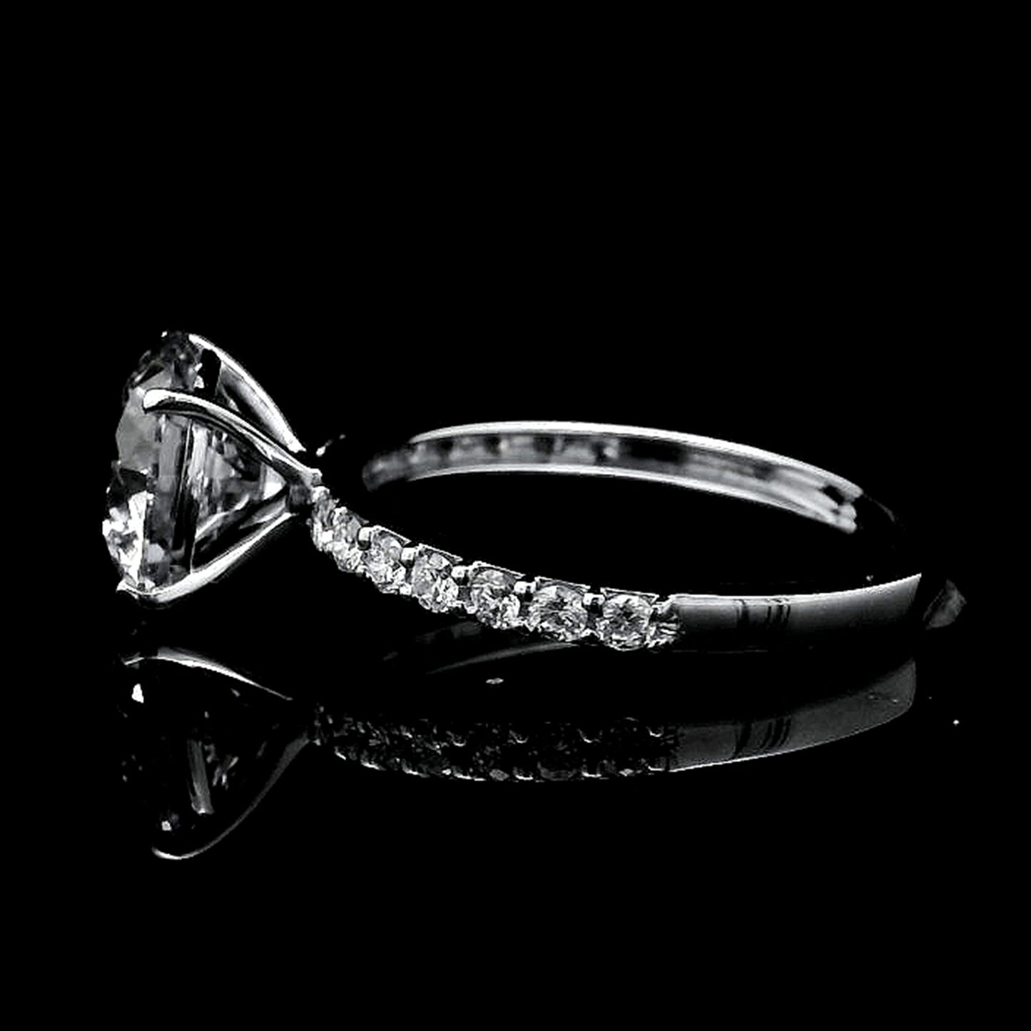 2.89 Carats Lab Grown Diamond 14K Gold Ring