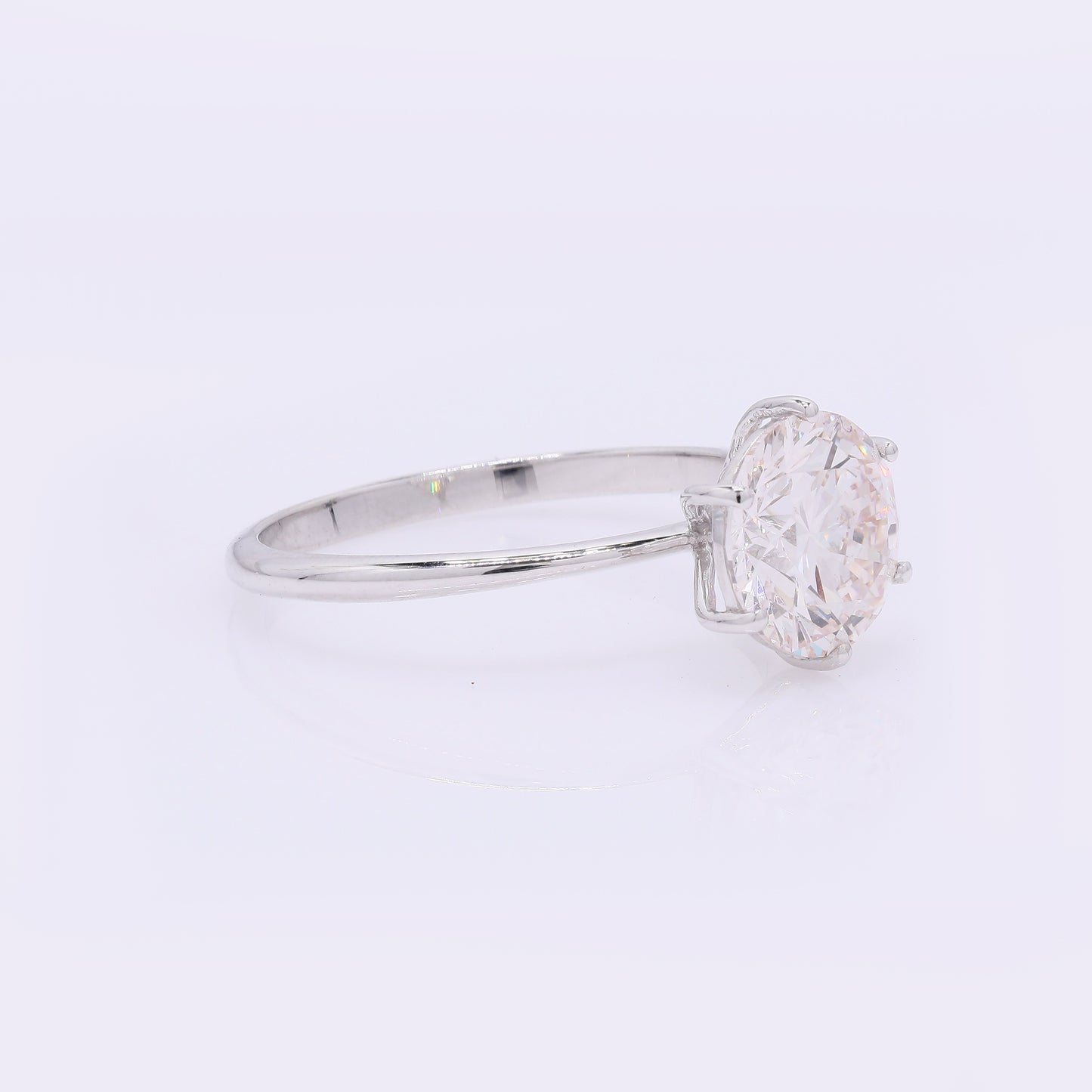 2.09 Carats Lab Grown Diamond 14K Gold Ring