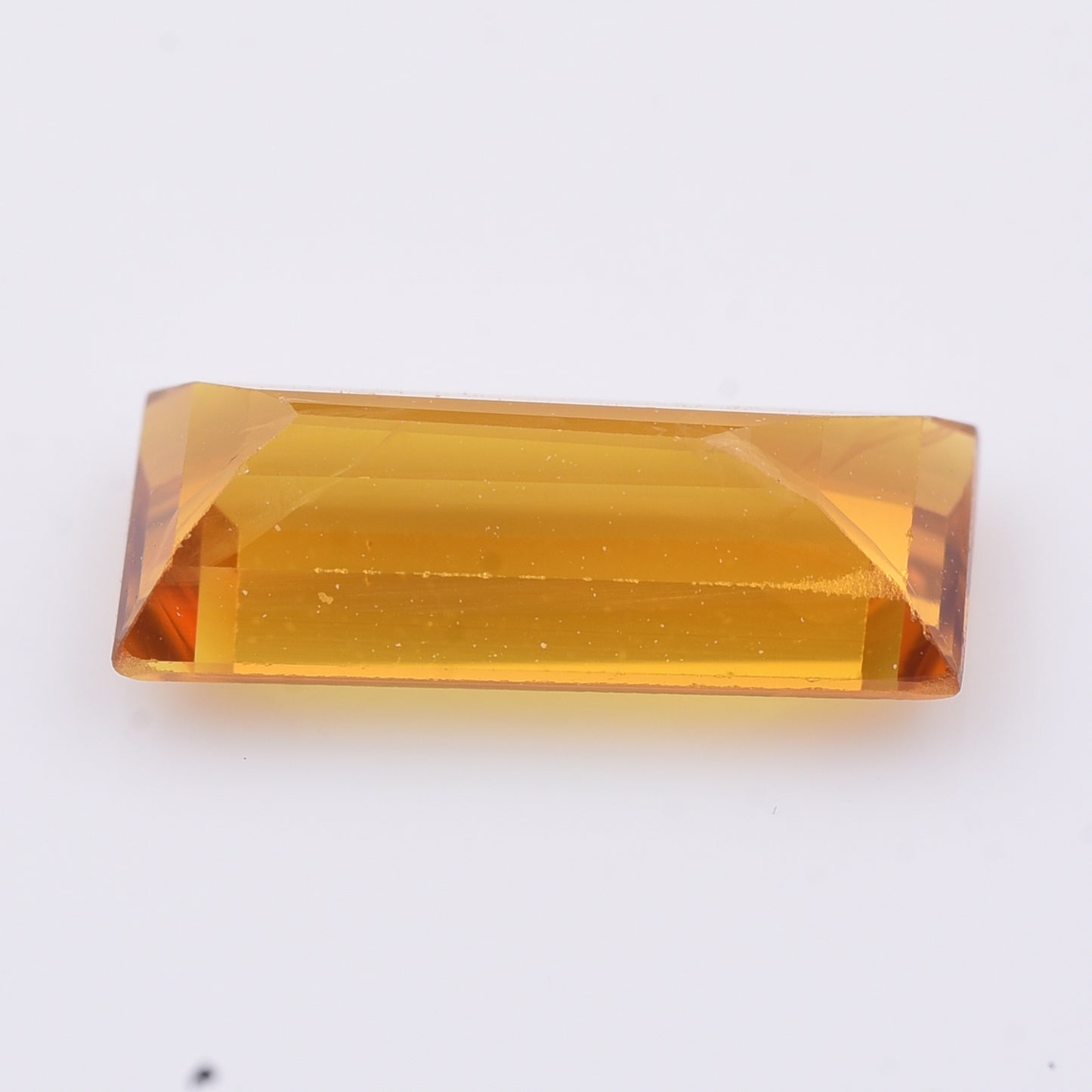 2.26 Natural Corundum Yellow Sapphire Rectangular Step Cut Gemstone