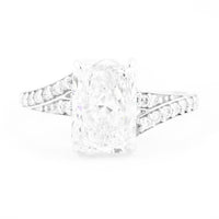 3.05 Carats Lab Grown Diamond 14K Gold Ring