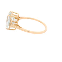 2.50 Ct Octagon Aquamarine 14K Gold Ring
