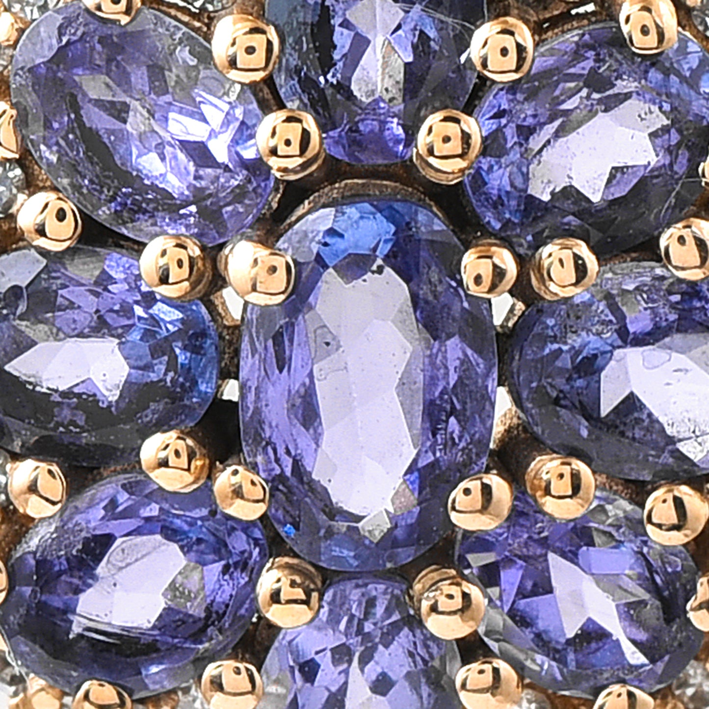 2.05 Ct Single Cut Natural Tanzanite 14K Gold Pendant