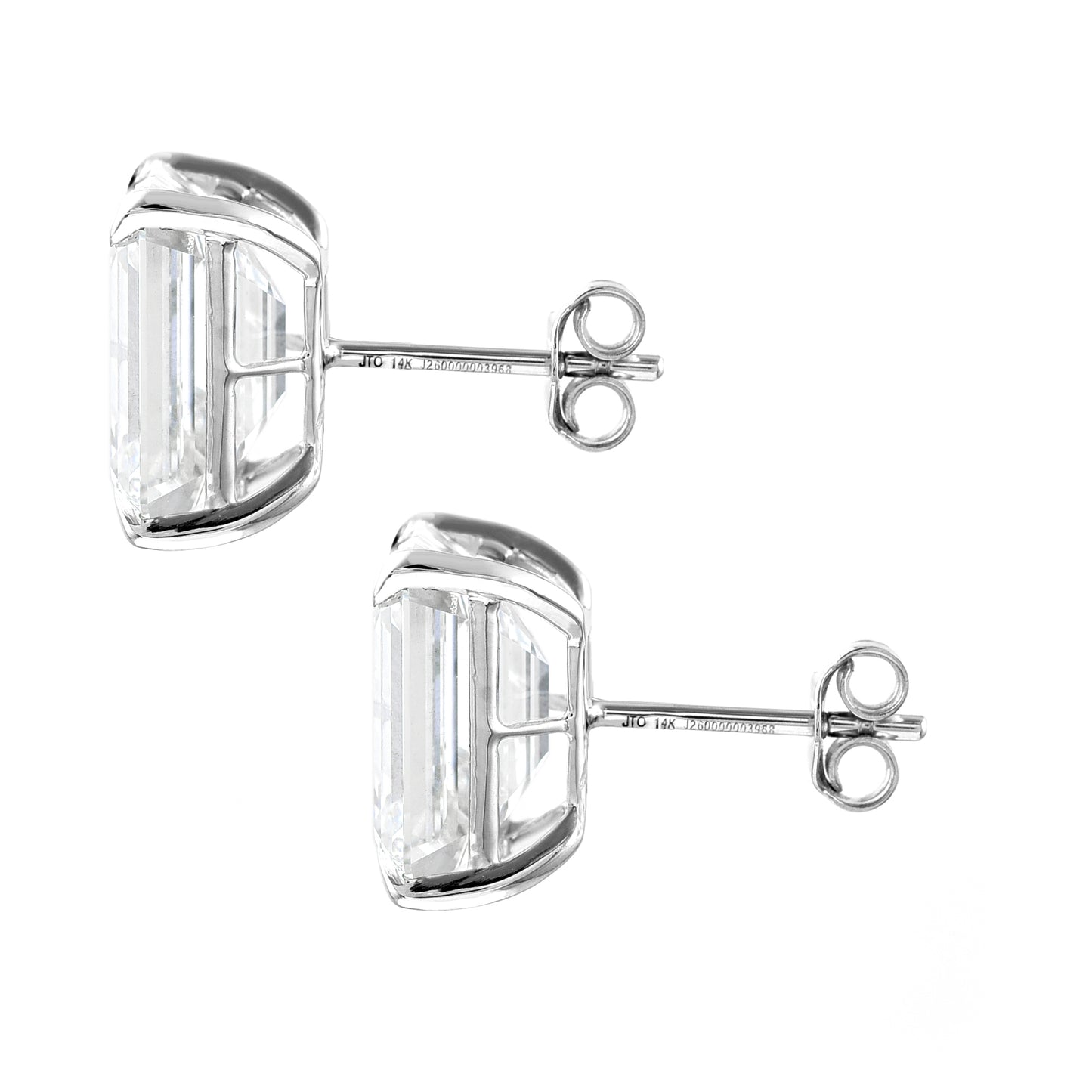 10.16 Carats Lab Grown Diamond 14K Gold Earrings