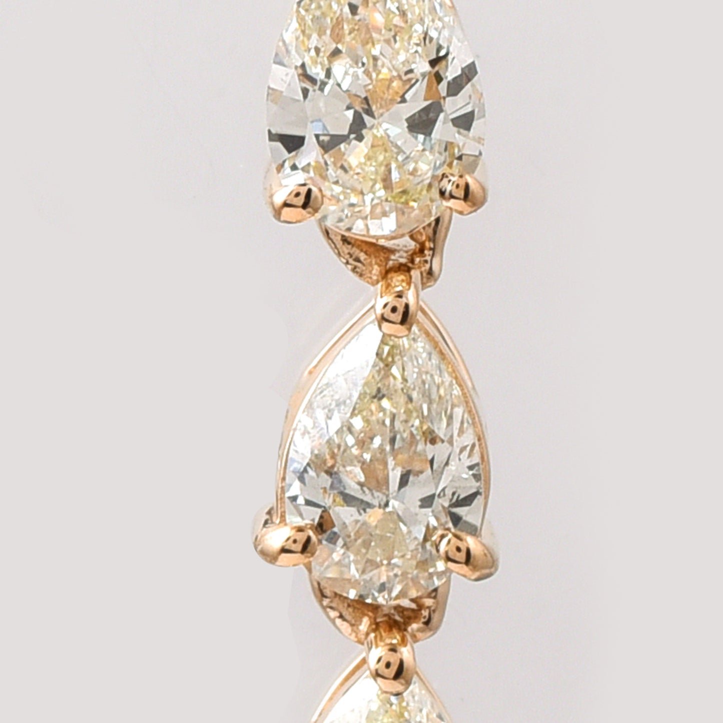 0.53 Ct Pear Diamond 14K Gold Pendant