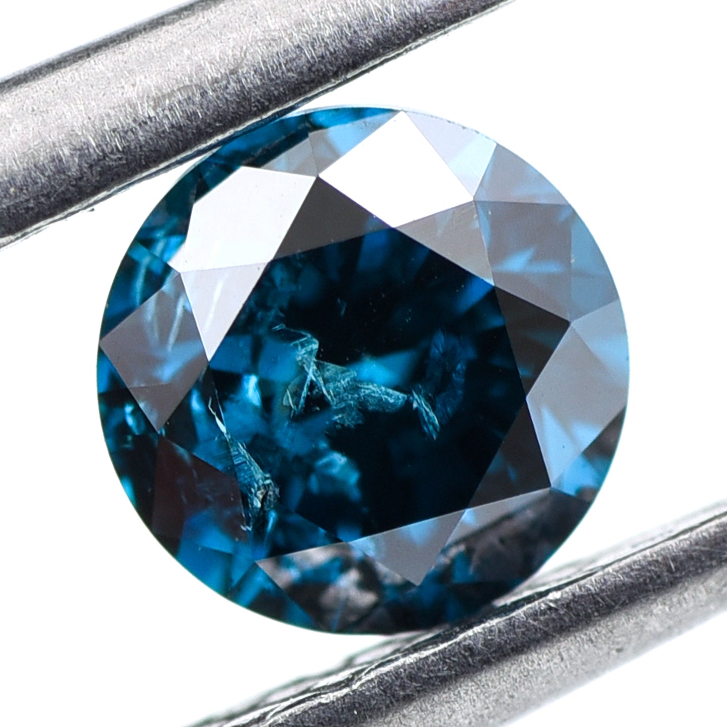 0.4 Blue Diamond Round Loose Diamond