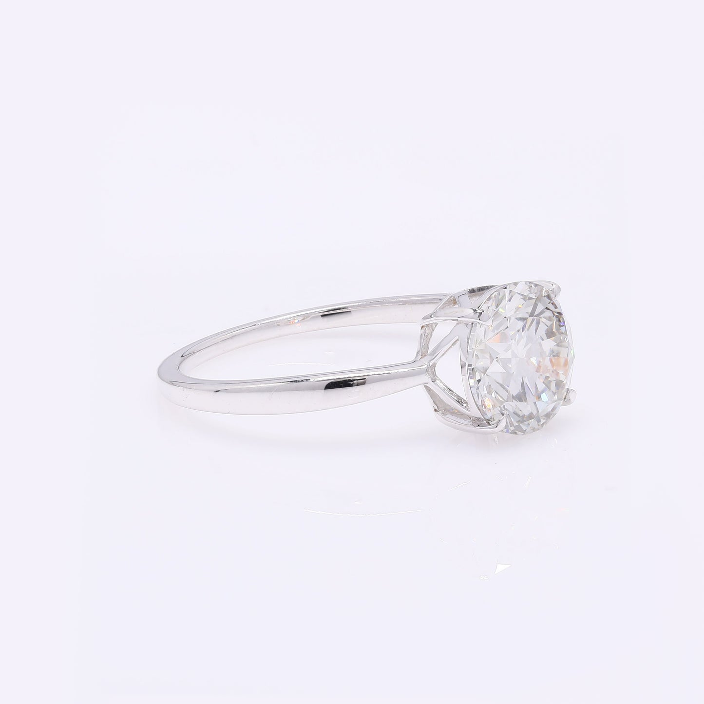 2.09 Carats Lab Grown Diamond 14K Gold Ring