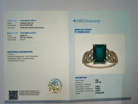 2.83 Ct Octagon Natural Emerald 14K Gold Ring
