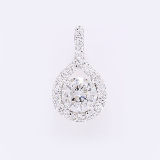 2.05 Carats Lab Grown Diamond 14K Gold Pendant
