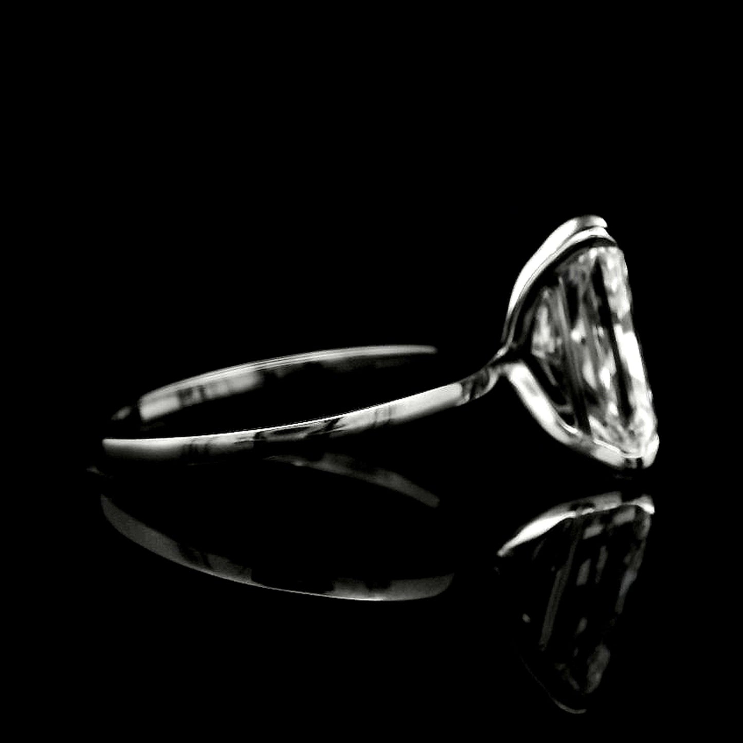 3.43 Carats Lab Grown Diamond 950 Platinum Ring