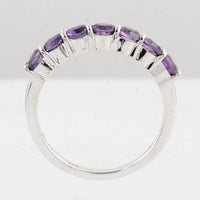 1.08 Ct Round Amethyst 925 Sterling Silver Ring