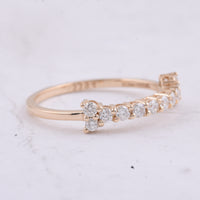 0.40 Ct Round Natural Diamond 14K Gold Ring