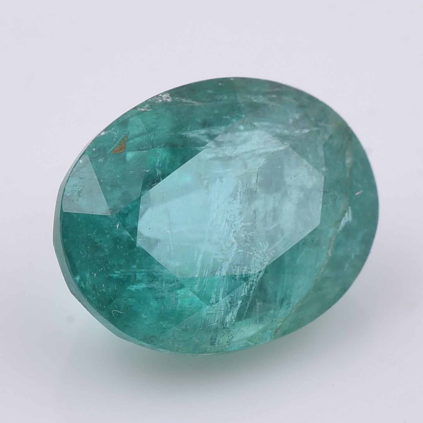 2.57 Natural Beryl Emerald Oval Mixed Cut Gemstone