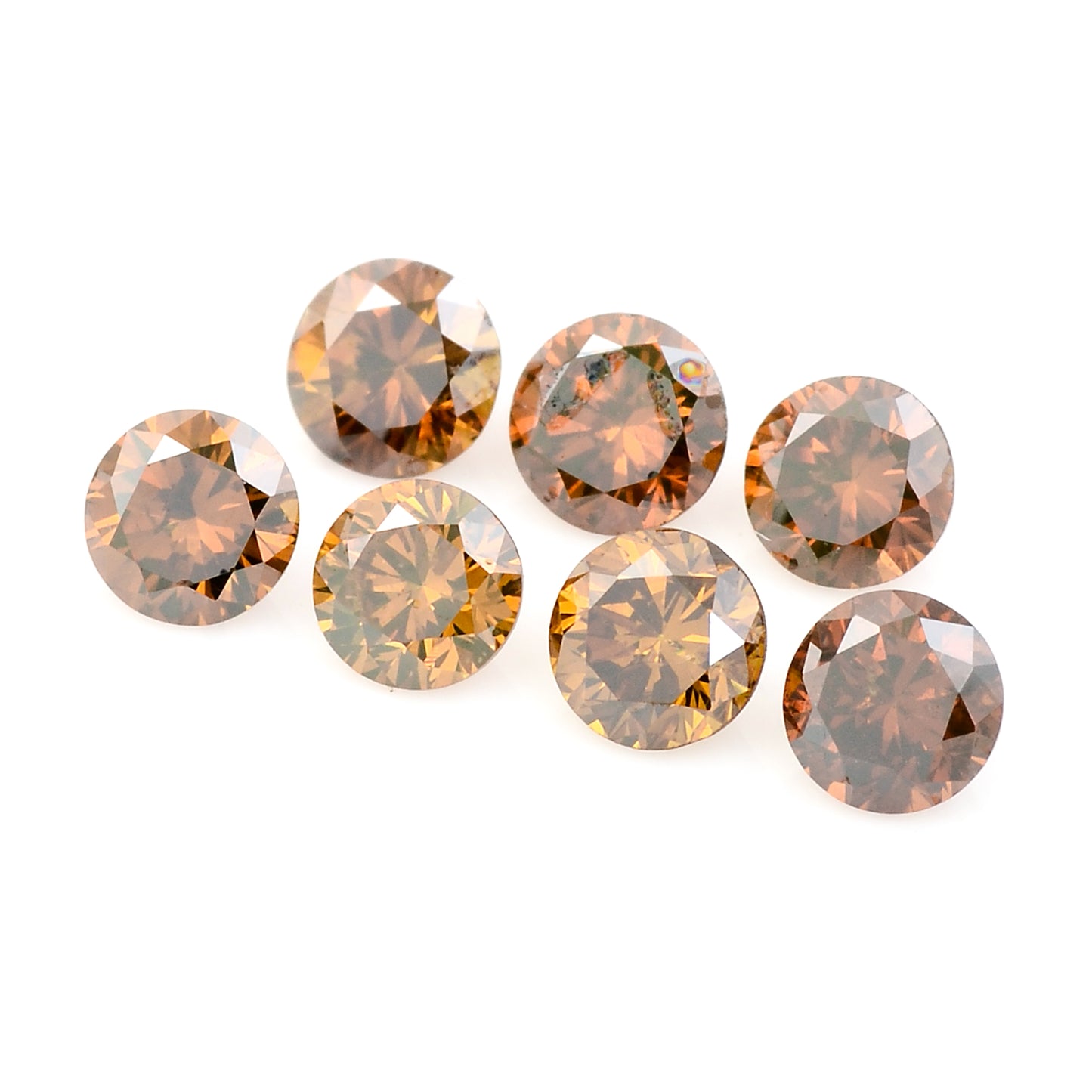 0.81 Red Diamond Round Loose Gemstone