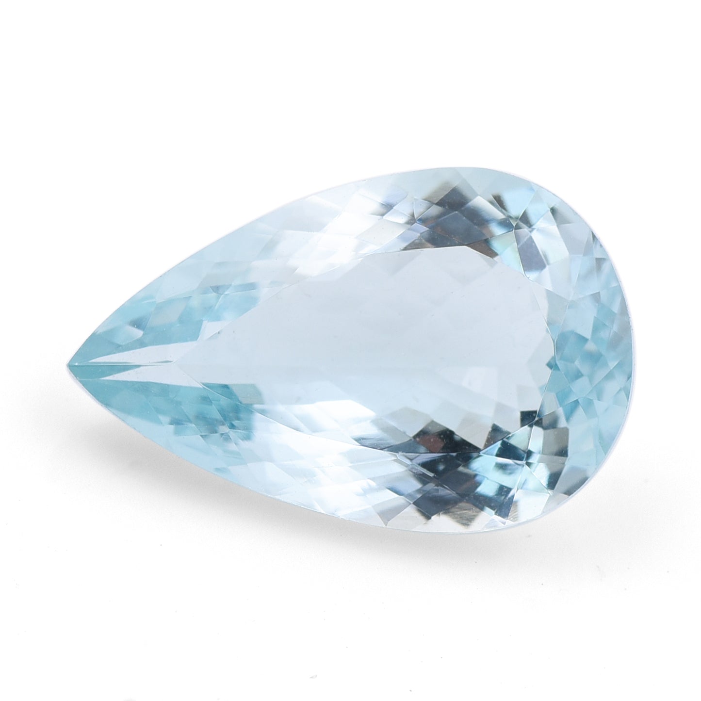 5.64 Natural Beryl Aquamarine Pear Mixed Cut Gemstone