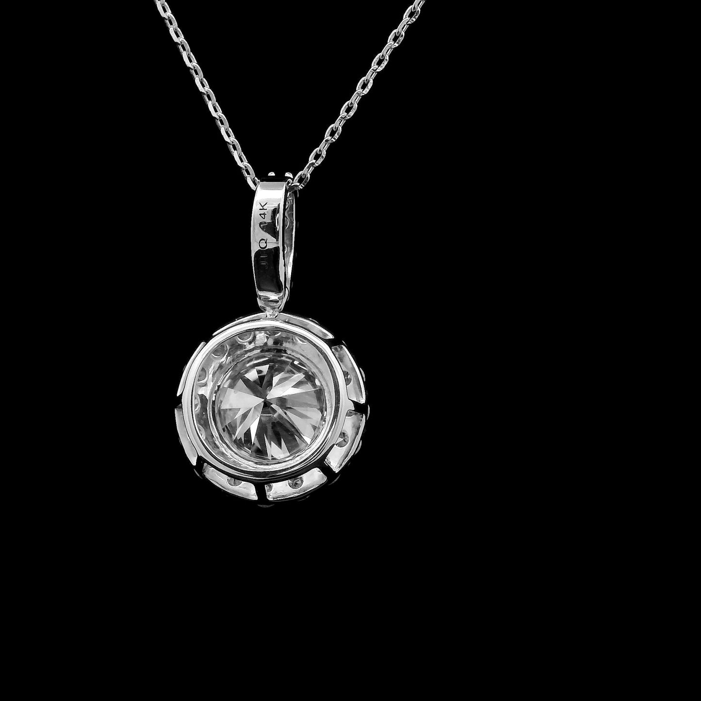 2.09 Carats Lab Grown Diamond 14K Gold Pendant