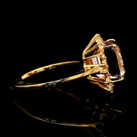 5.18 Ct Cushion Kunzite 14K Gold Ring