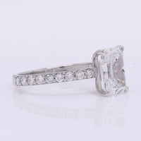 2.40 Carats Lab Grown Diamond 950 Platinum Ring