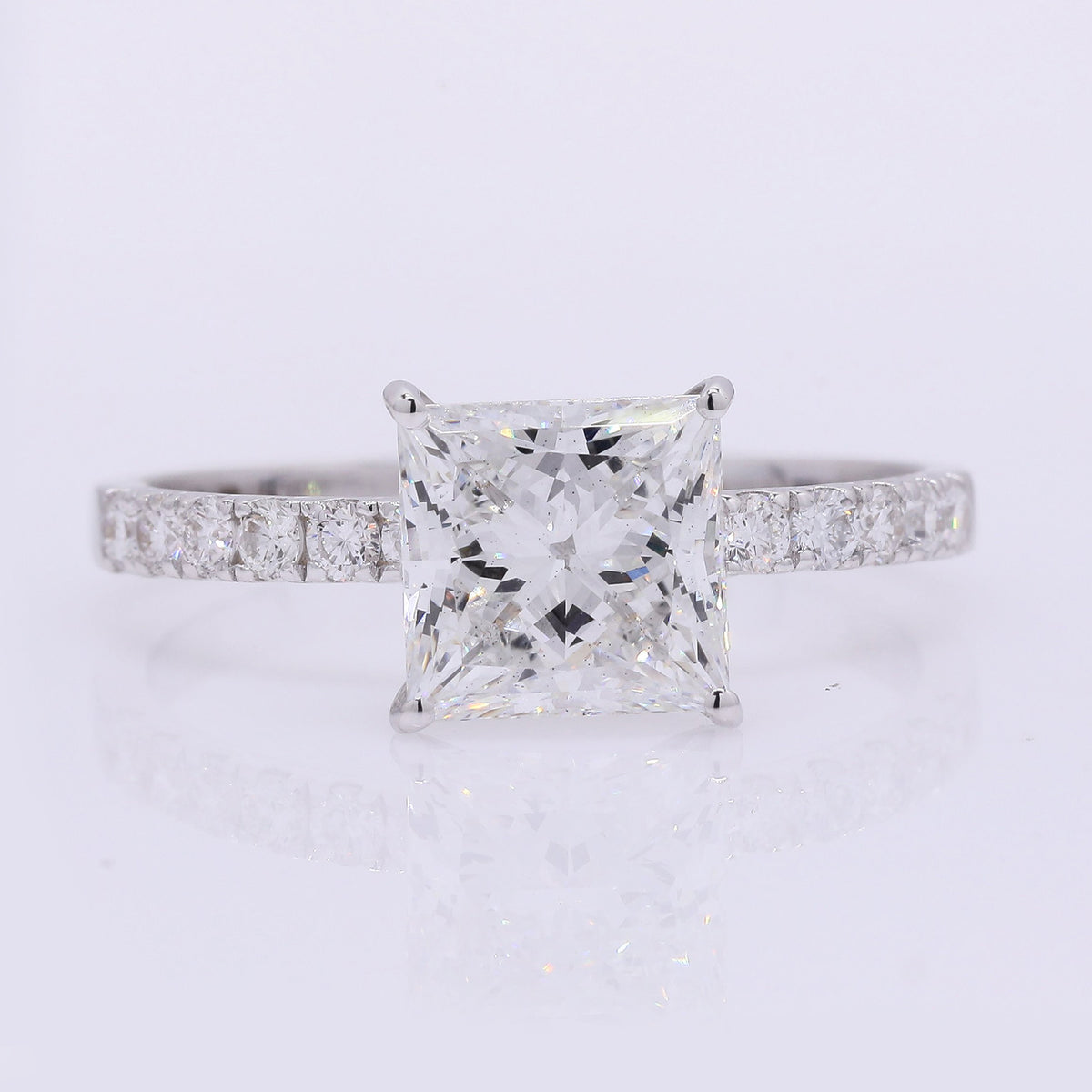 2.18 Carats Lab Grown Diamond 14K Gold Ring