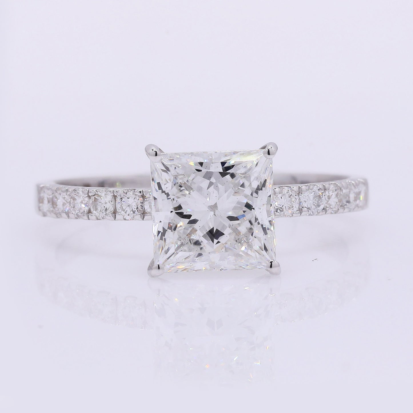 2.18 Carats Lab Grown Diamond 14K Gold Ring