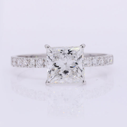 2.18 Carats Lab Grown Diamond 14K Gold Ring