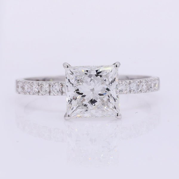 2.18 Carats Lab Grown Diamond 14K Gold Ring