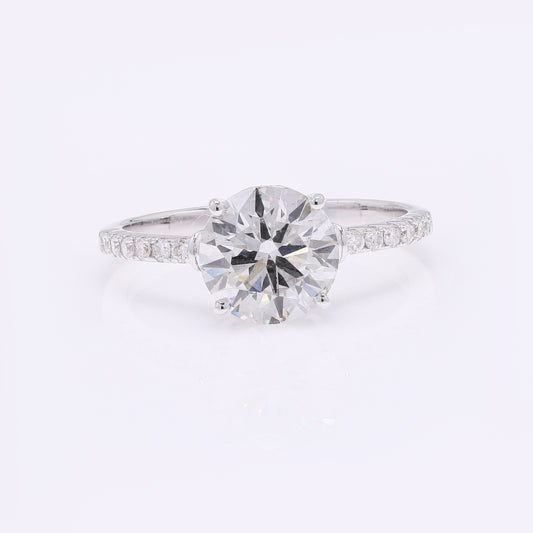 2.28 Carats Lab Grown Diamond 14K Gold Ring