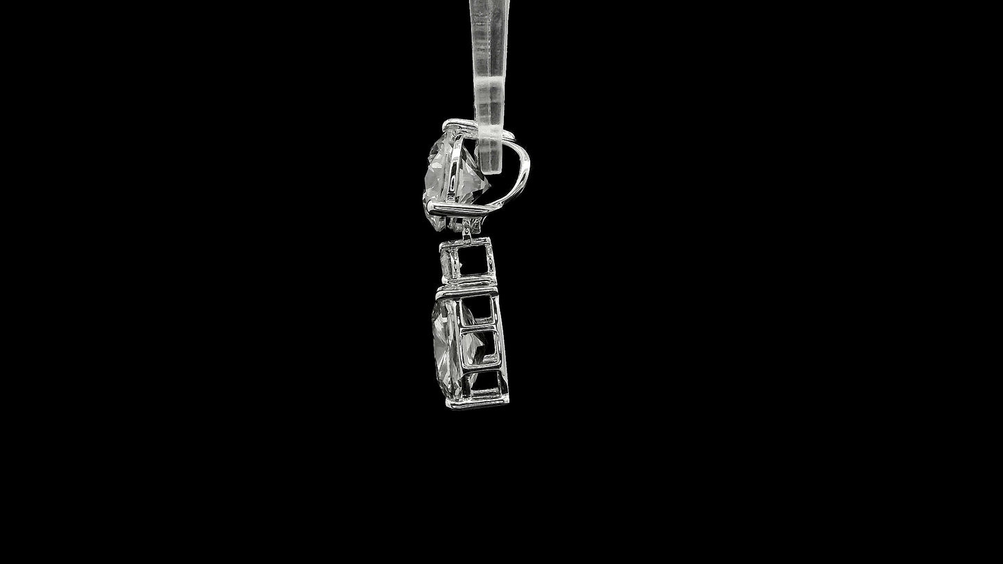 3.62 Carats Lab Grown Diamond 14K Gold Pendant