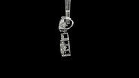 3.62 Carats Lab Grown Diamond 14K Gold Pendant