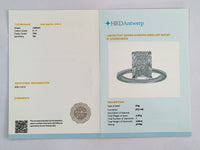 3.06 Carats Lab Grown Diamond 14K Gold Ring