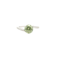 1.73 Carats Green Lab Grown Diamond 14K Gold Ring