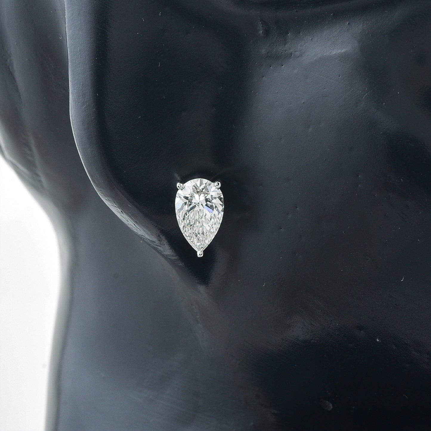 3.07 Carats Lab Grown Diamond 14K Gold Earrings