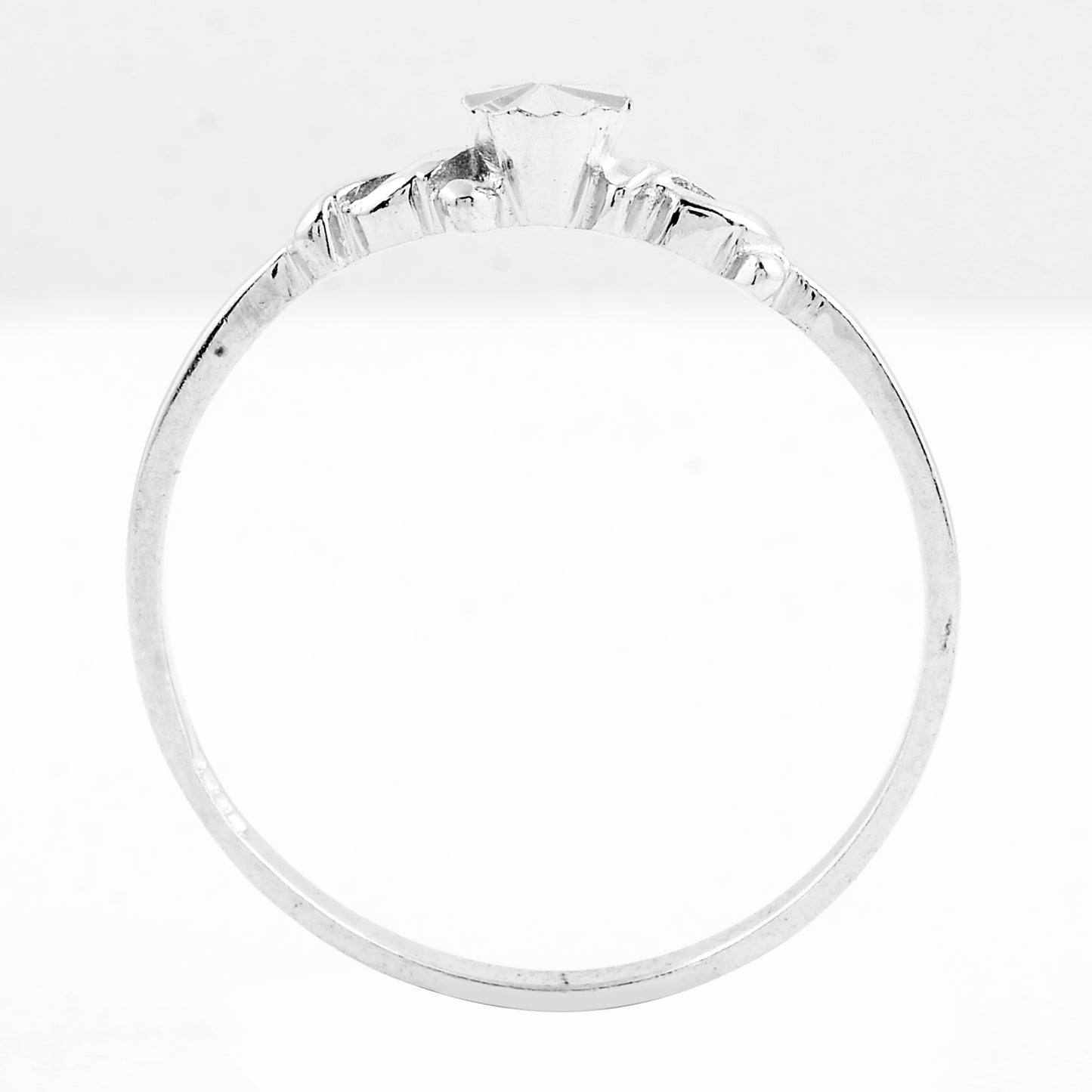 0.00 Ct Plain 925 Sterling Silver Ring
