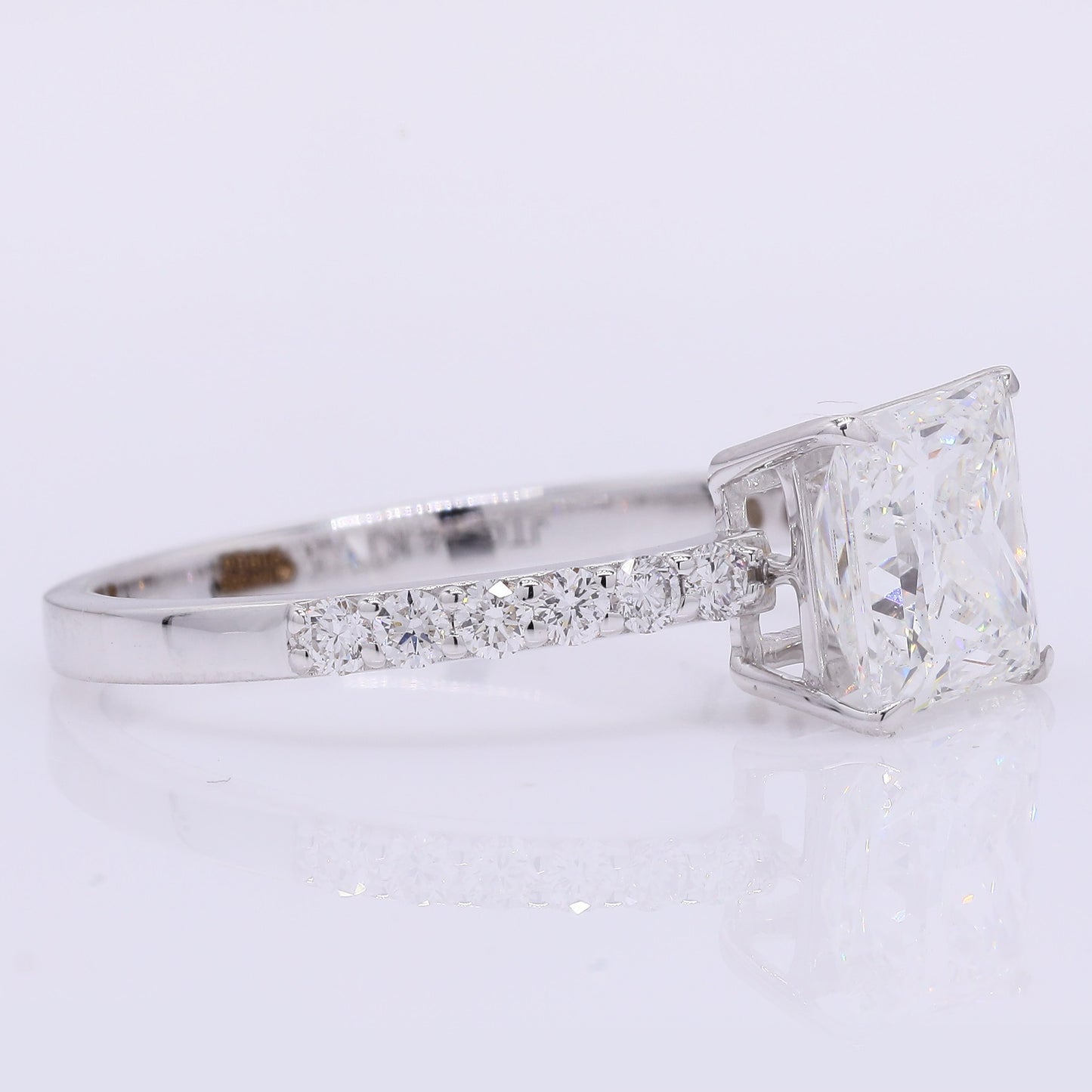 2.18 Carats Lab Grown Diamond 14K Gold Ring