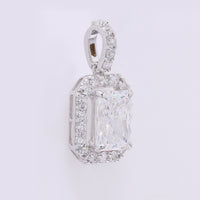 2.40 Carats Lab Grown Diamond 14K Gold Pendant