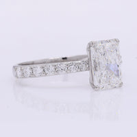 2.37 Carats Lab Grown Diamond 950 Platinum Ring