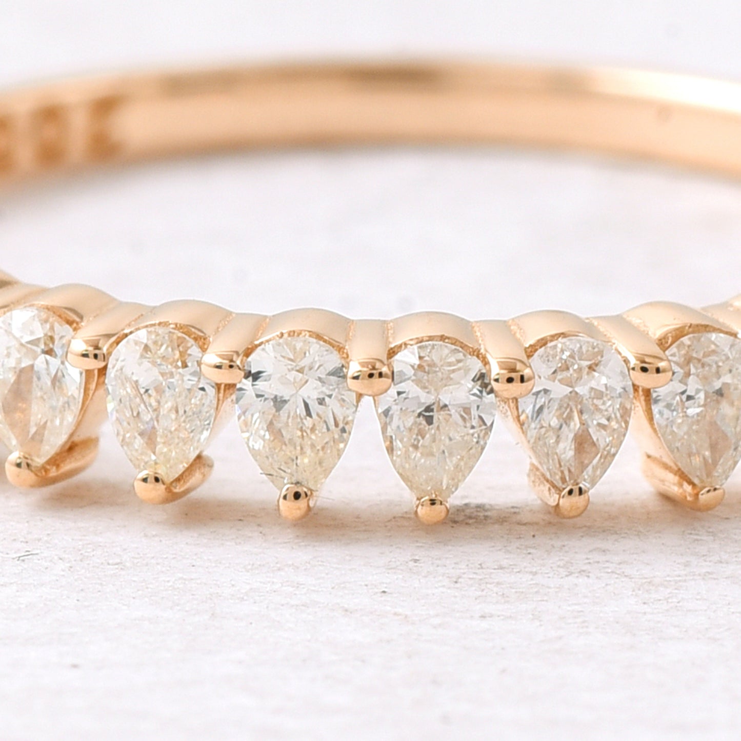 0.29 Ct Pear Diamond 14K Gold Ring