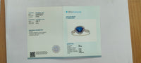 1.55 Ct Triangle Mixed Cut Natural Sapphire 14K Gold Ring