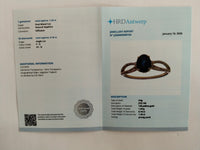 1.49 Ct Oval Mixed Cut Natural Sapphire 14K Gold Ring