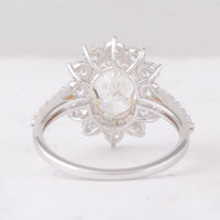 3.24 Carats Lab Grown Diamond 14K Gold Ring