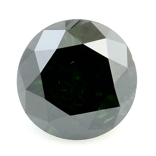 0.30 Green Diamond Round Loose Gemstone