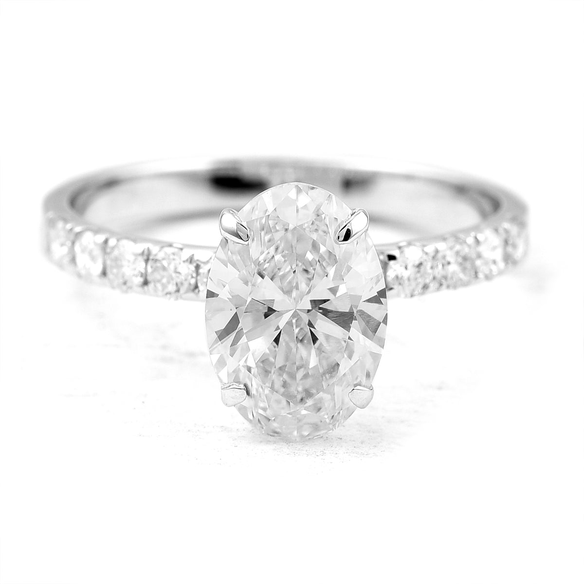 2.32 Carats Lab Grown Diamond 14K Gold Ring